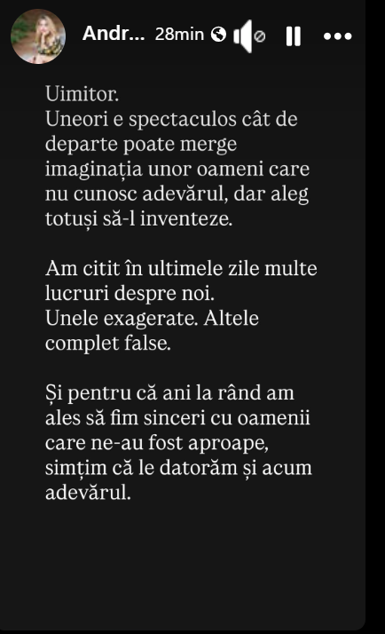 Adevăratul motiv pentru care Andreea și Cabral Ibacka au divorțat după 15 ani de relație. „Asta e partea cea mai tristă. Ani mulți am fost bine”