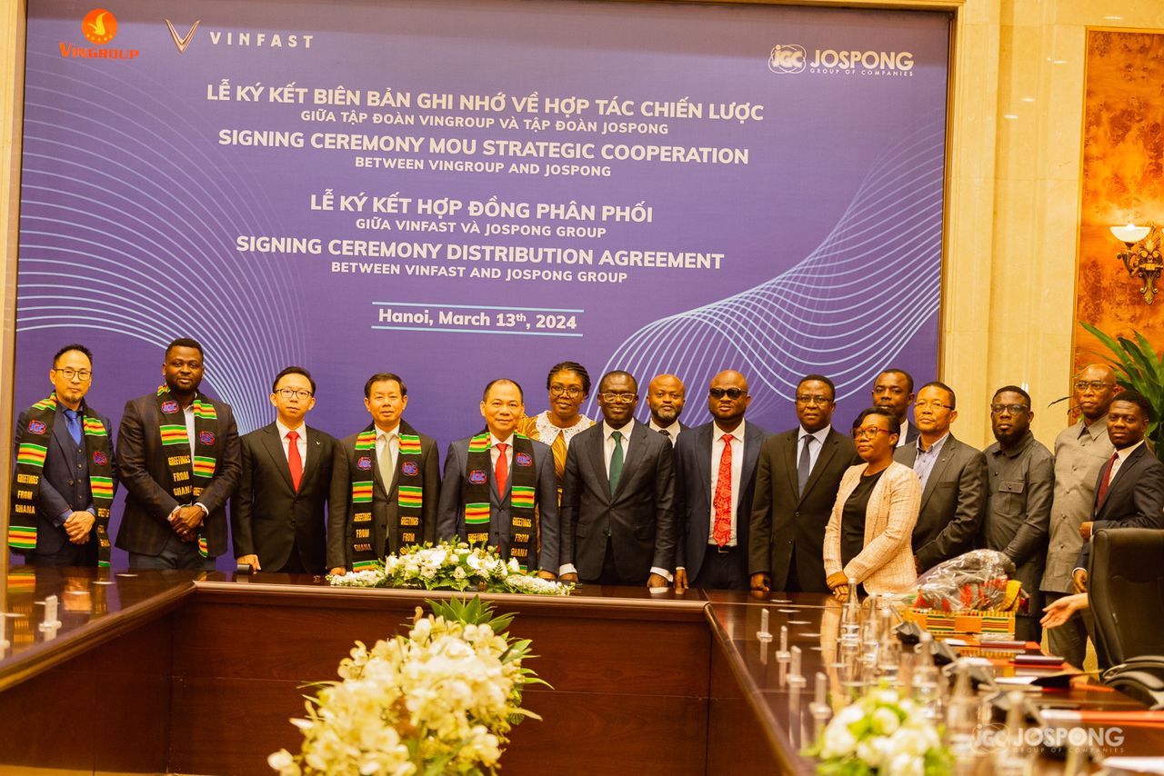 Jospong Group and VinFast partner to spark electric vehicle revolution in West Africa