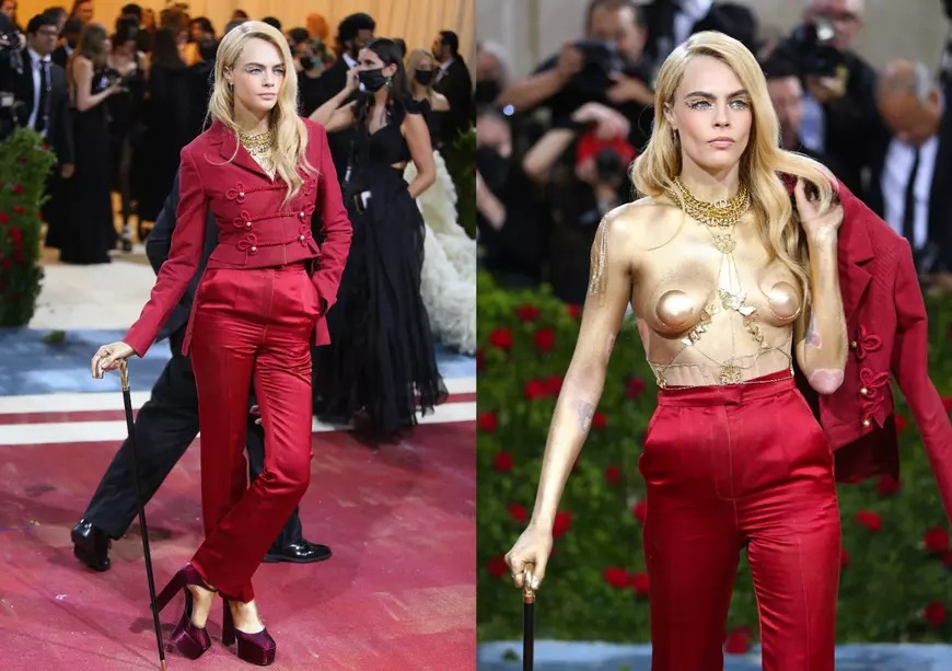 Cele mai neinspirate ținute de la Met Gala 2022. Două vedete au venit cu sânii la vedere pe covorul roșu