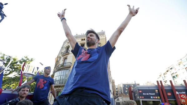 Fiestă în Barcelona. Campionii Europei au sărbătorit TRIPLA / FOTO&VIDEO