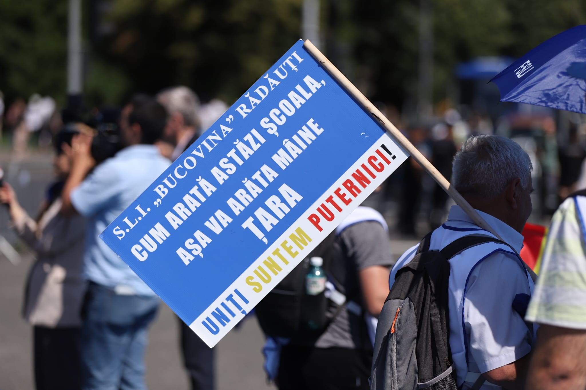 Sindicaliștii din Educație protestează la Guvern și Parlament. Examenele naționale ar putea fi afectate de proteste