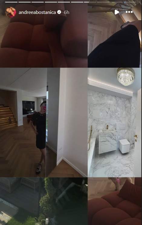 Imagini din noua casă a Andreei Bostănică. Influencerița se va muta în curând în locuința ei de vis. „Un an de muncă, fiecare detaliu pe gustul meu”