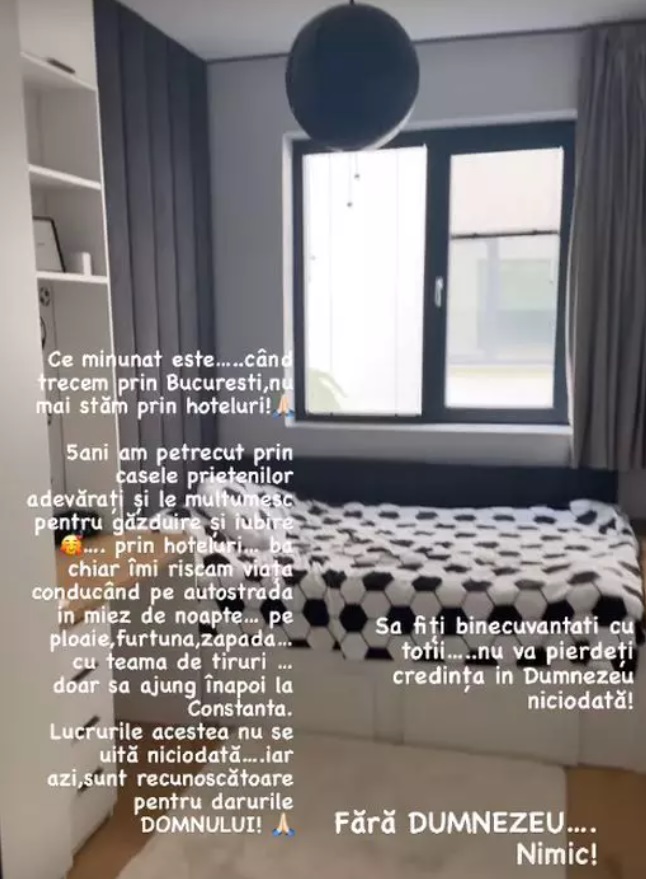 Imagini cu apartamentul din București al Claudiei Pătrășcanu. Ce planuri are cu noua locuință, în care nu se mută permanent