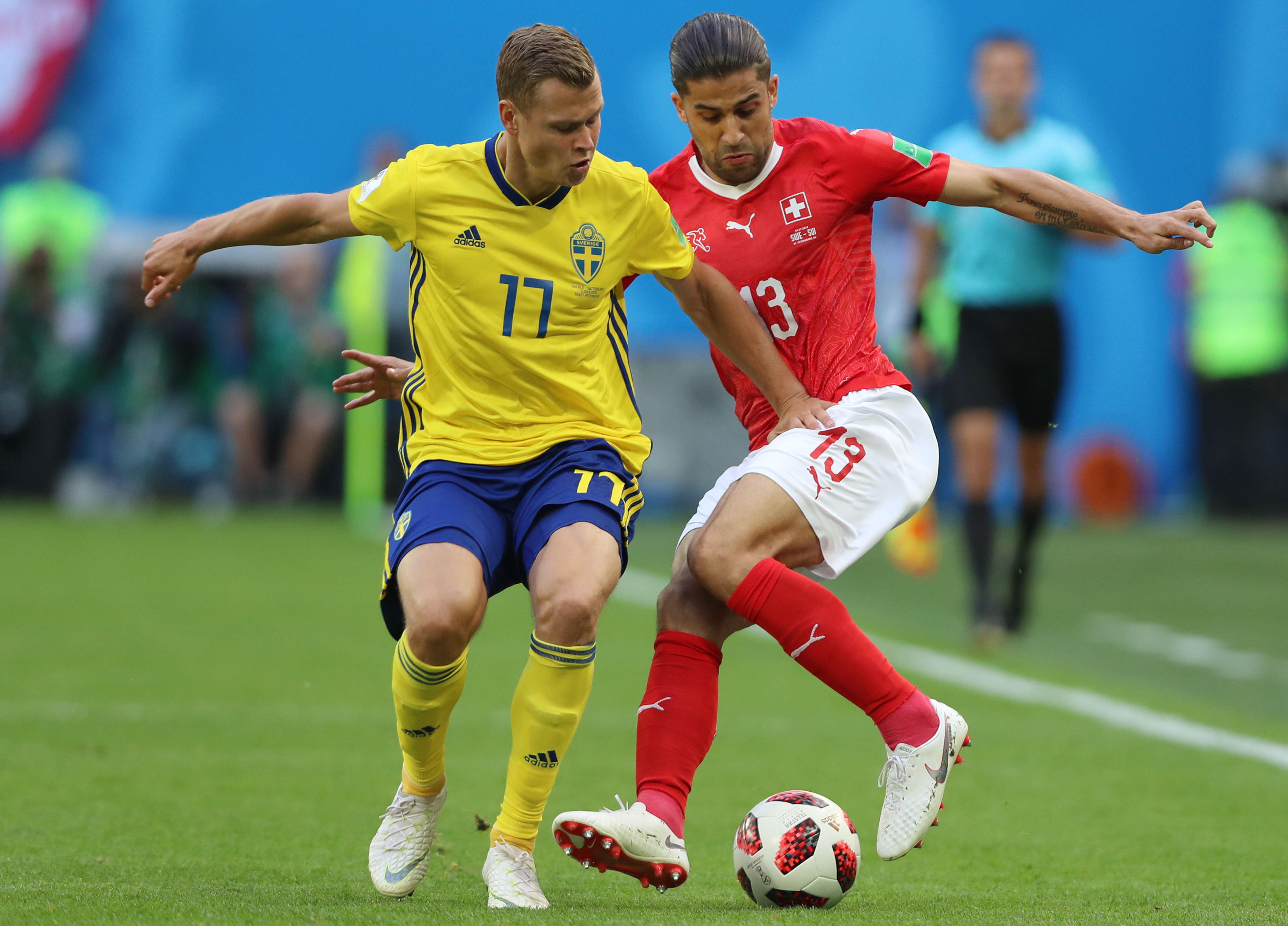Suedia - Elveția 1-0, în optimile Campionatului Mondial de fotbal Rusia 2018. Eroul Forsberg. Cifră istorică de fani / GALERIE FOTO