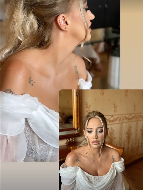 Imagini de la nunta actriței Ilona Brezoianu. S-a căsătorit religios cu Andrei într-un decor special, cu multe lămâi, lângă piscină