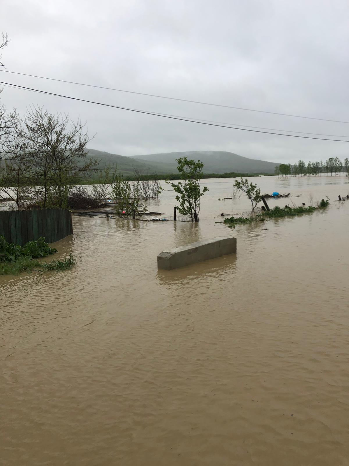 FOTO&VIDEO/ Zeci de locuințe și gospodării inundate în județul Vaslui. Pompierii au evacuat mai multe persoane și animale