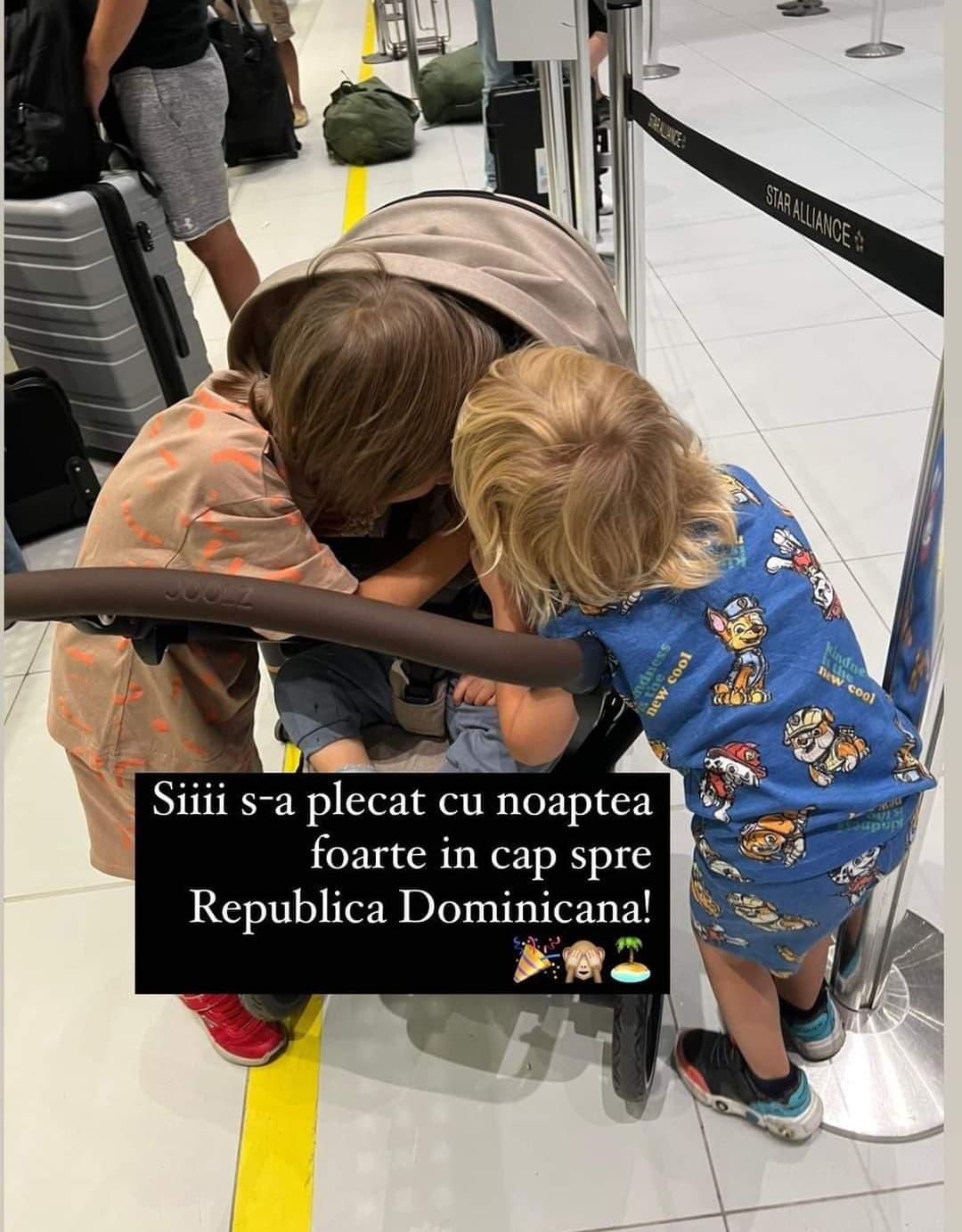 Adela Popescu a ajuns în Republica Dominicană cu Radu Vâlcan și copiii. Cum s-a pozat înainte de filmările „Sunt celebru, scoate-mă de aici!”