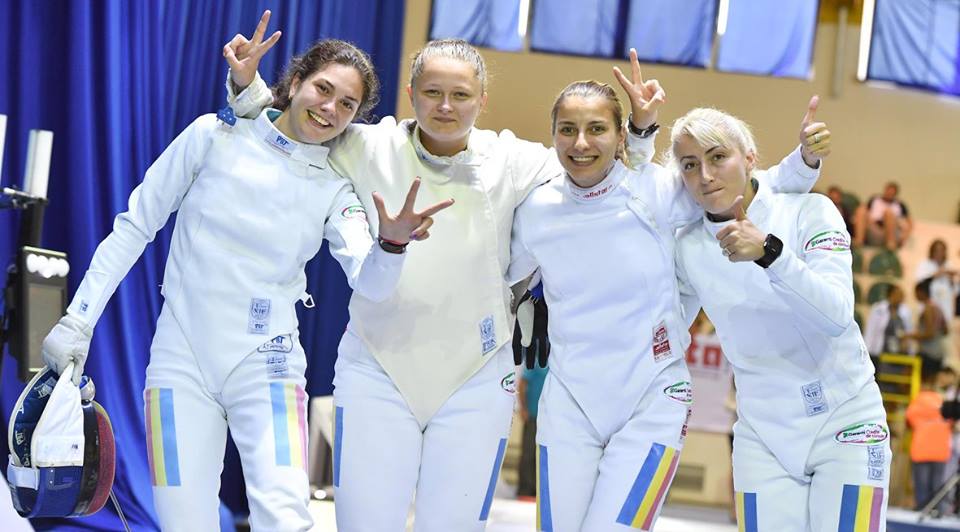 Primire de gală pentru medaliatele cu bronz la spadă la Campionatele Europene de scrimă / FOTO