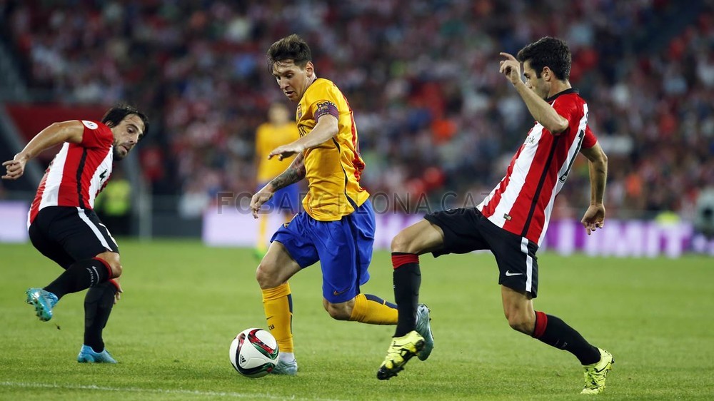 Barcelona a fost masacrată de Athletic Bilbao în prima manşă din Supercupa Spaniei. ^Başcii au deschis scorul de la mijlocul terenului / VIDEO