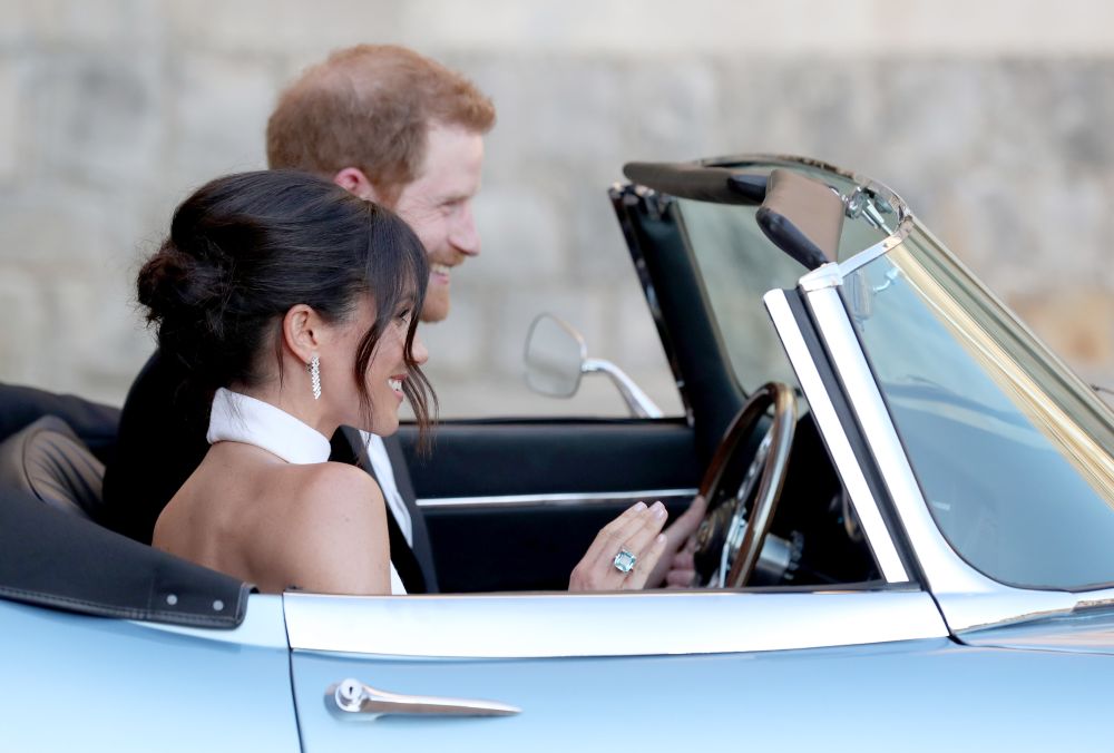 FOTO/ Cum s-au îmbrăcat Prinţul Harry şi Meghan Markle la recepţia de la Frogmore House