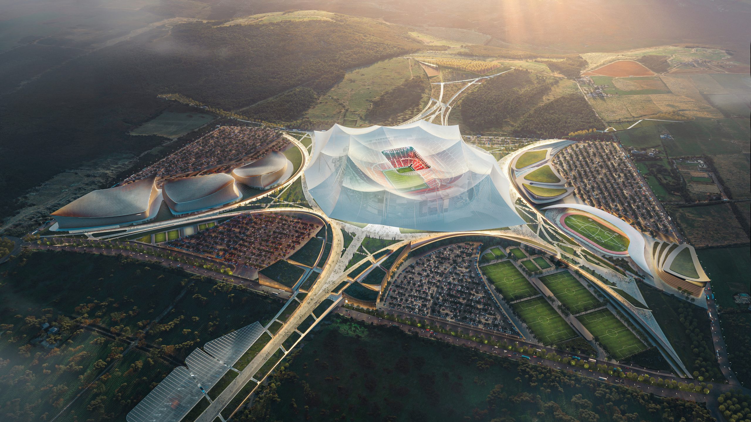 Cum va arăta cel mai mare stadion din lume: Arena Hassan II va avea 115.000 de locuri și se pregătește pentru Cupa Mondială din 2030