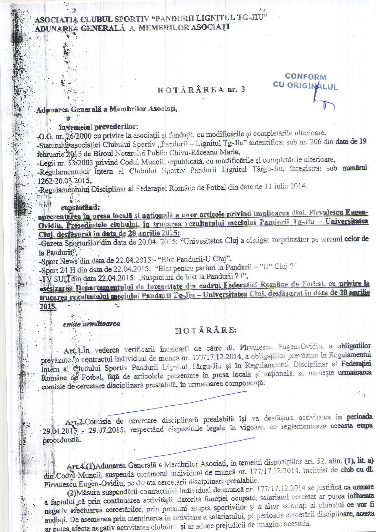 O lună de la suspendarea lui Eugen Pîrvulescu. În ce fază este ancheta / ^DOCUMENTE