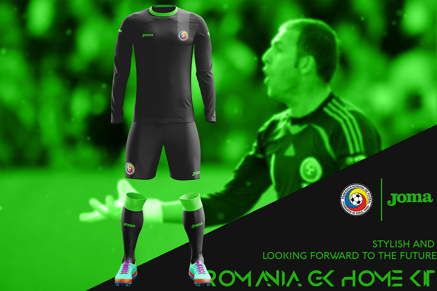 Un designer din Vaslui a propus Federației Române de Fotbal noi modele de echipament pentru echipa națională | GALERIE FOTO
