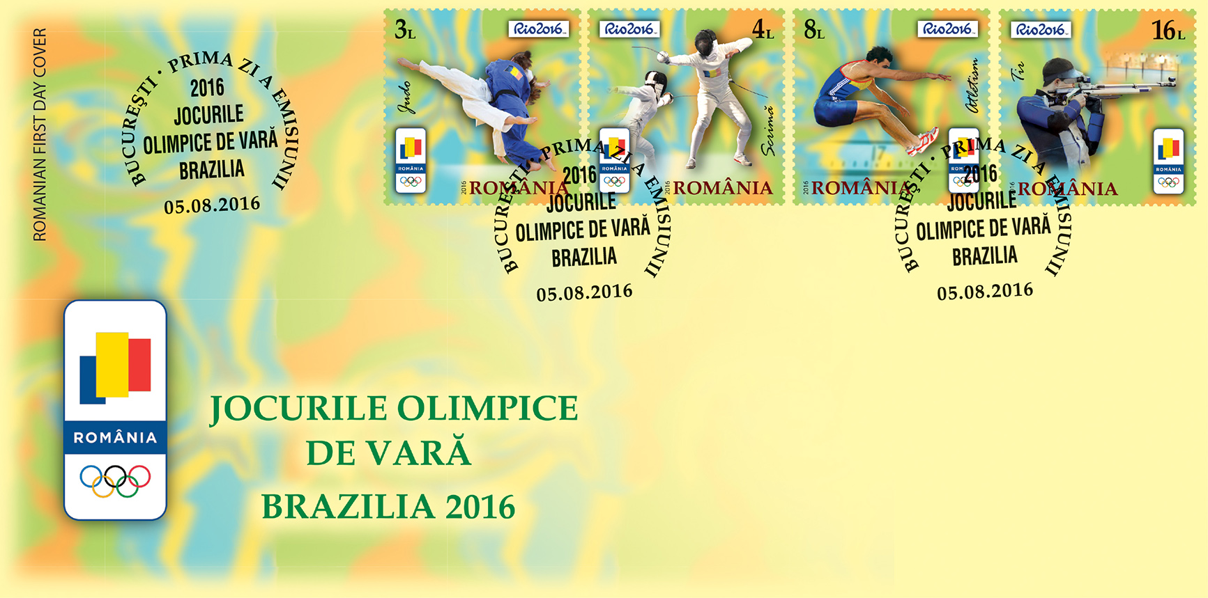 Jocuri Olimpice. Timbre pentru sportivii care vor reprezenta România la Rio