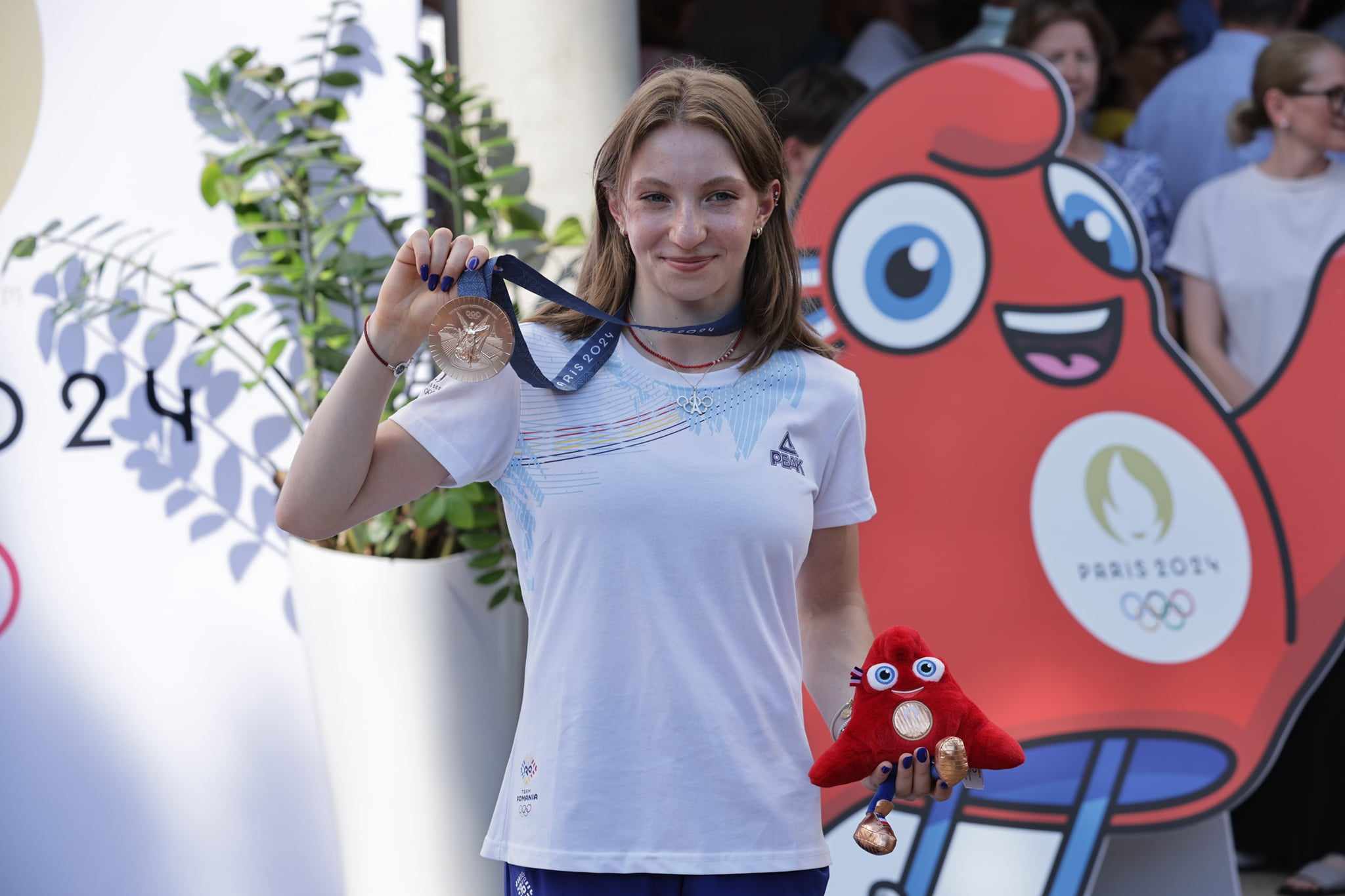 Ana Maria Bărbosu a primit medalia de bronz de la Jocurile Olimpice. Ceremonia a avut loc la Casa Olimpică din București