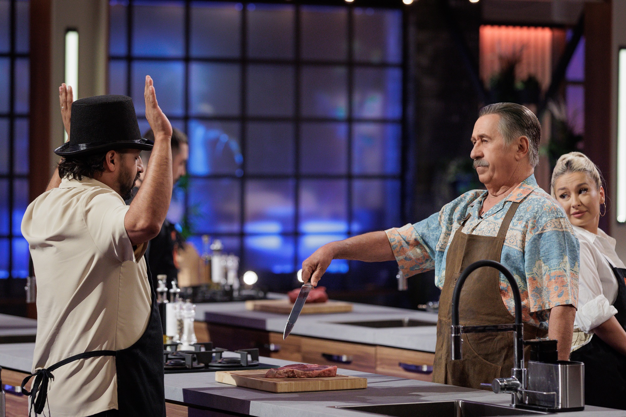Tătuțu’, interpretat de George Mihăiță, replică neașteptată în emisiunea MasterChef: „Ginuța, puteai să îmi fii nevastă”