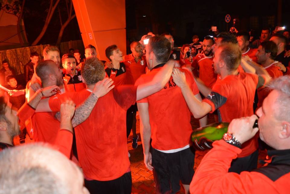 A început fiesta la Giurgiu! Prima reacție a lui Șumudică: ”Este extraordinar! Am practicat cel mai frumos fotbal” FOTO&VIDEO