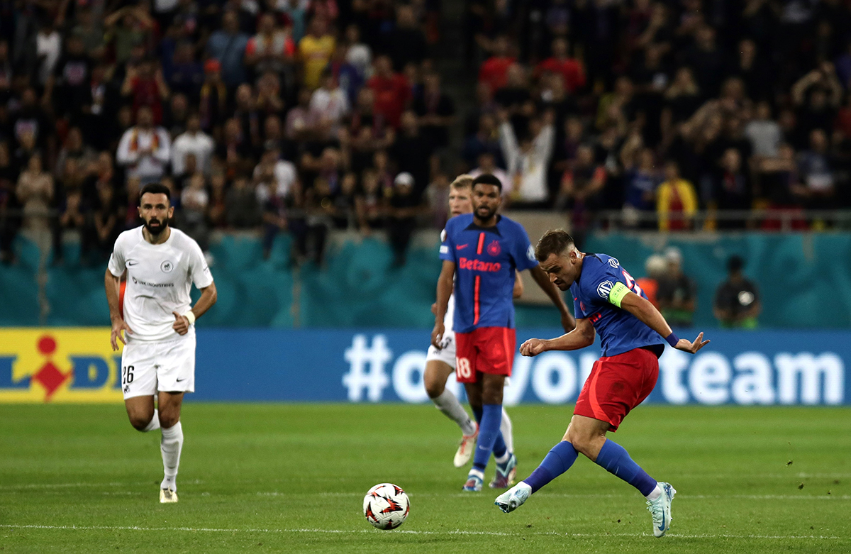 FCSB - Rigas FS 4-1. Principalele imagini de la victoria care i-a dus pe roș-albaștrii pe locul 2 în Europa League | GALERIE FOTO
