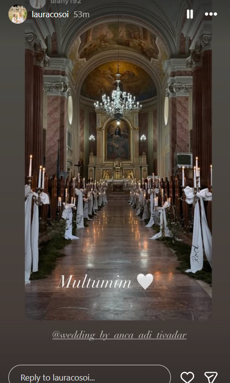 Ținuta purtată de Laura Cosoi la botezul Ninei a atras atenția tuturor. Imagini cu întreaga familie, în biserica din Maramureș