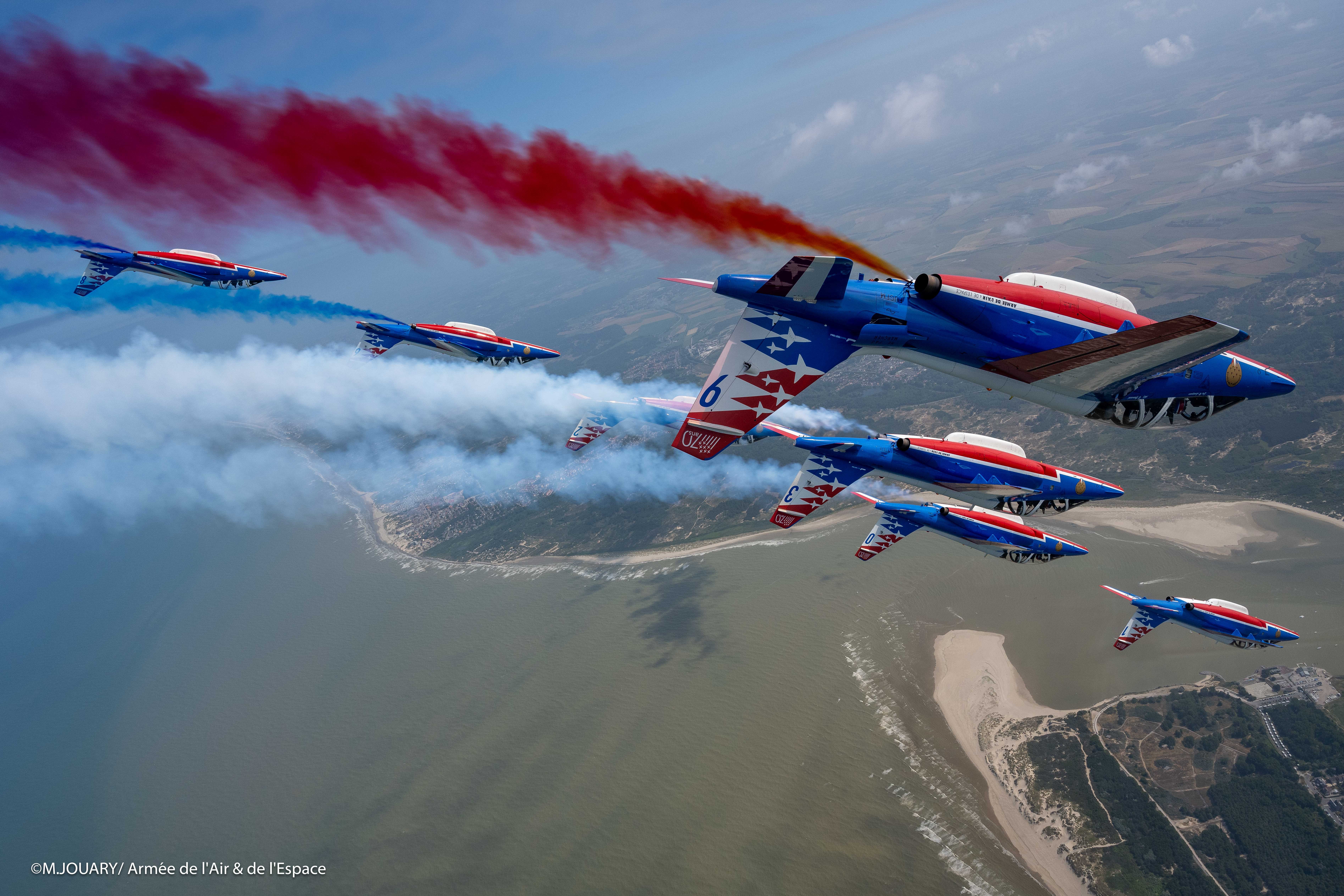 Patrouille de France, una dintre cele mai cunoscute formaţii de acrobaţie aeriană din lume, show în premieră la BIAS 2025