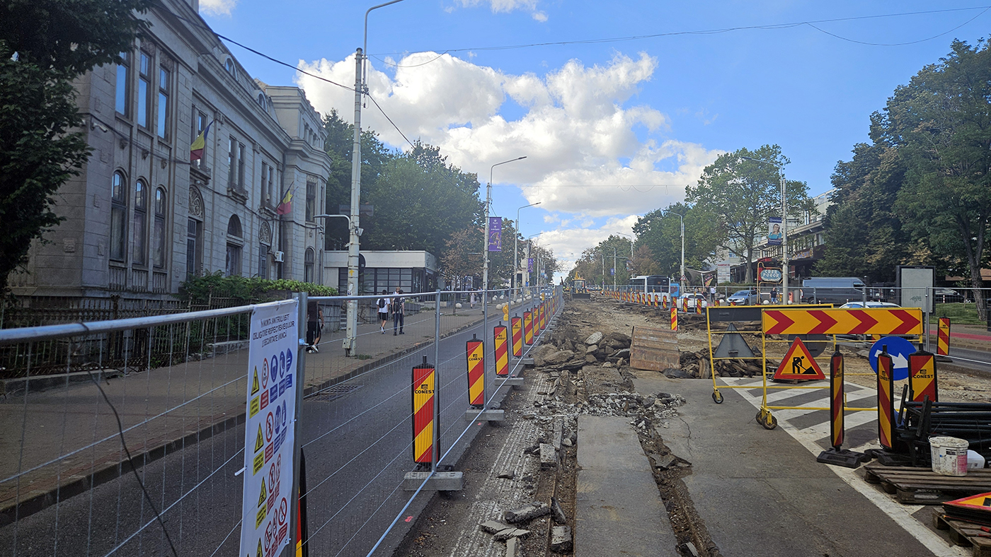 Mari șantiere deschise chiar la începutul școlii sufocă Iașiul. Restricții în cele mai aglomerate zone ale orașului
