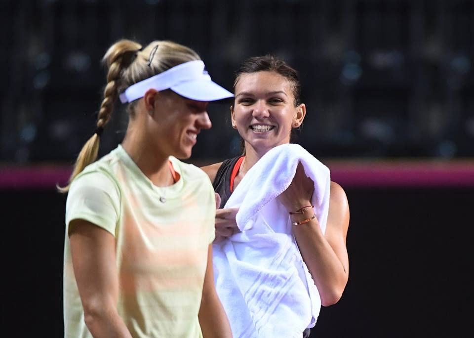 Simona Halep se revede, la Stuttgart, cu ”coșmarurile” de la Cluj. Ținută sport afișată la petrecerea jucătoarelor