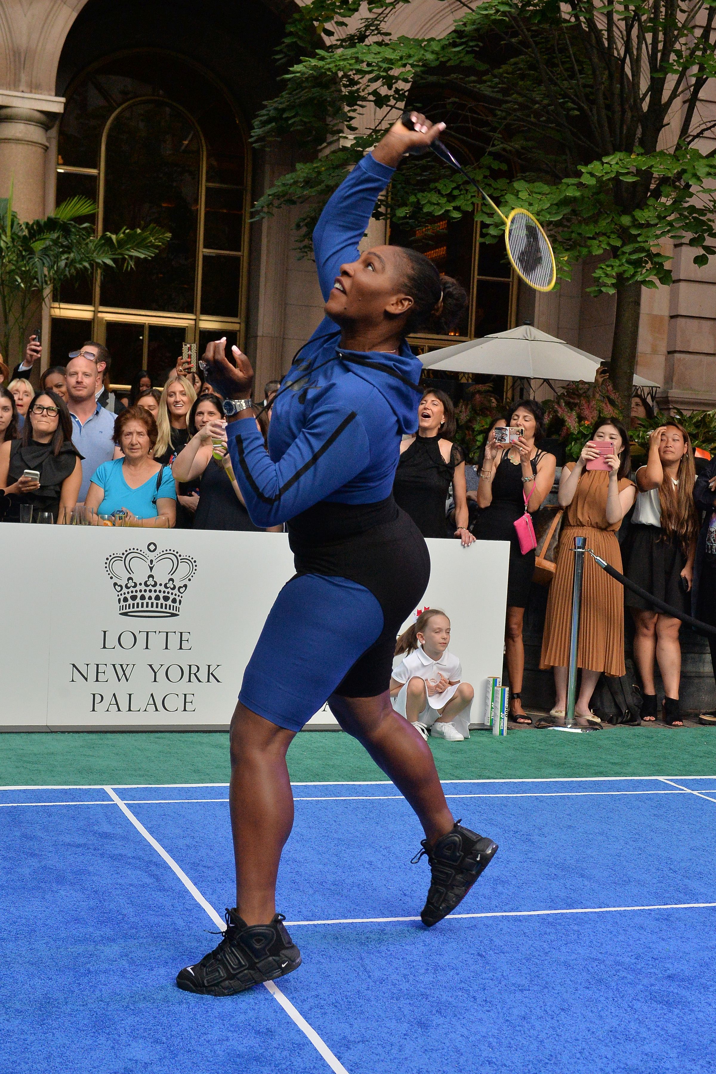 Serena Williams l-a învins pe Nadal într-o partidă de badminton / GALERIE FOTO