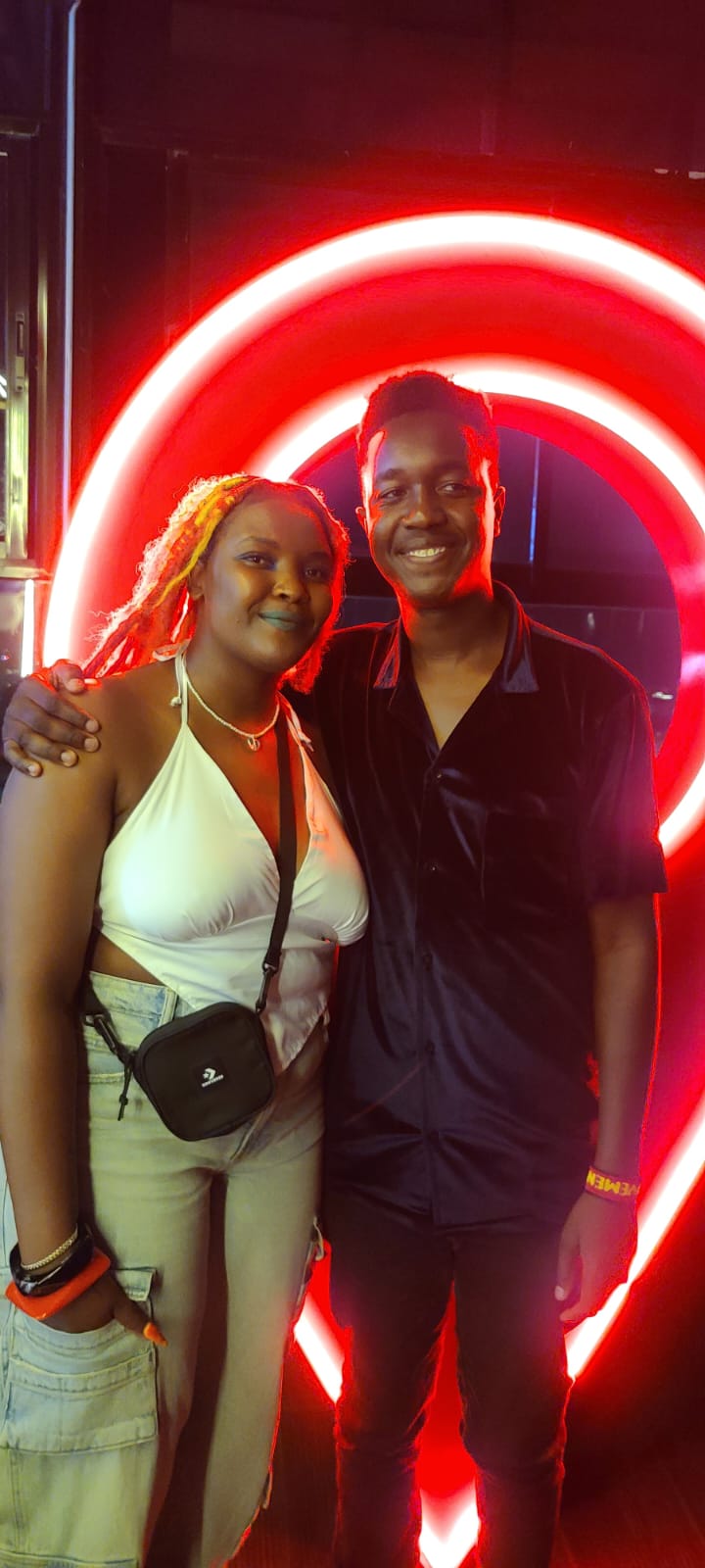 Sofiya Nzau with Mutoria at the META music video launch party