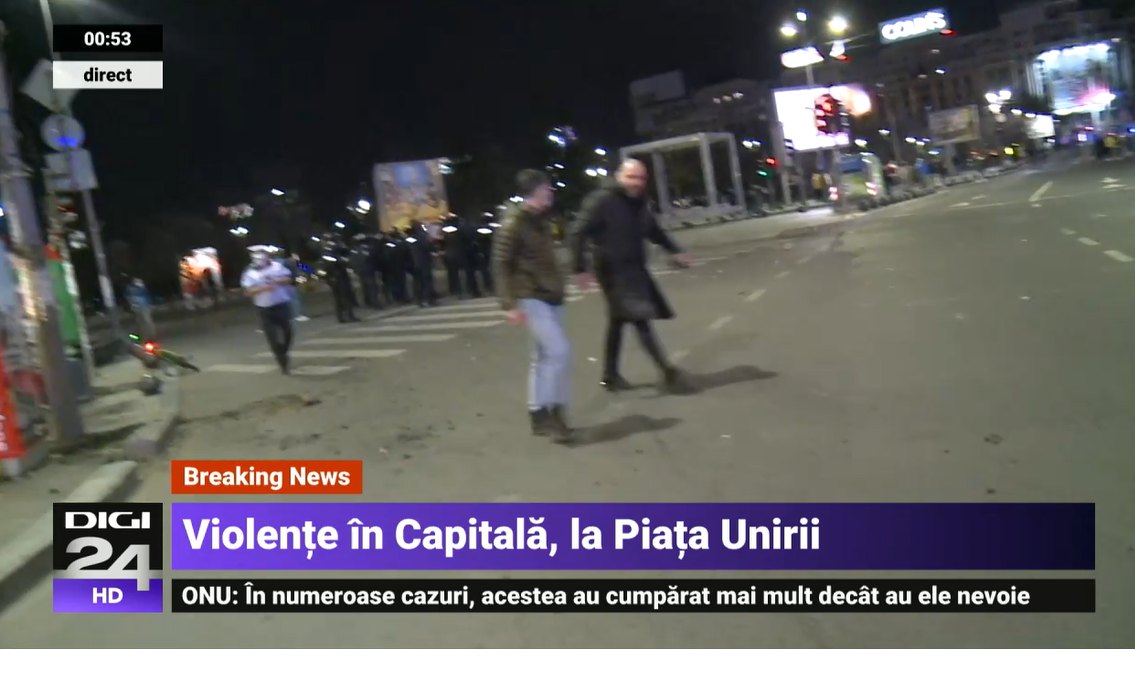 Protestul anti-restricții din Capitală, încheiat cu violențe și arestări. Manifestații și în alte orașe din țară