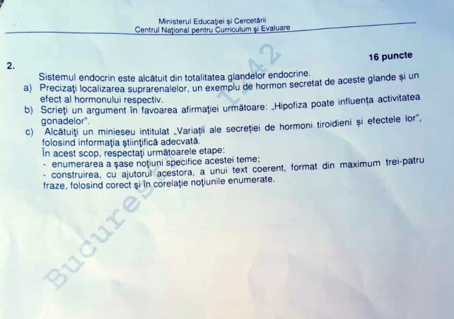 Subiecte Biologie și Anatomie la Bac 2026. Baremul de corectare a fost publicat