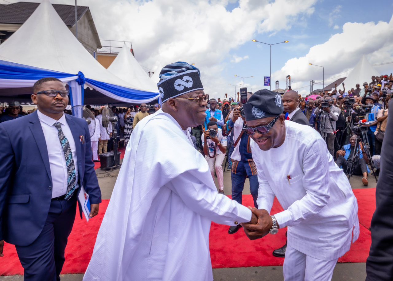 Tinubu hails 'dependable' Wike for contributing to his election victory.