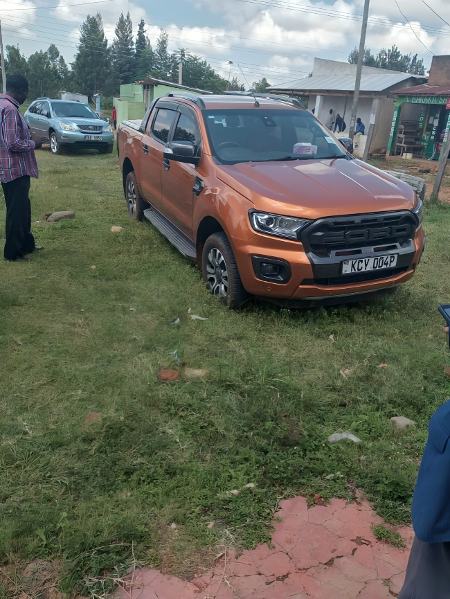 The vehicle of the late Human Resource Manager at Wells Fargo Willis Ayieko