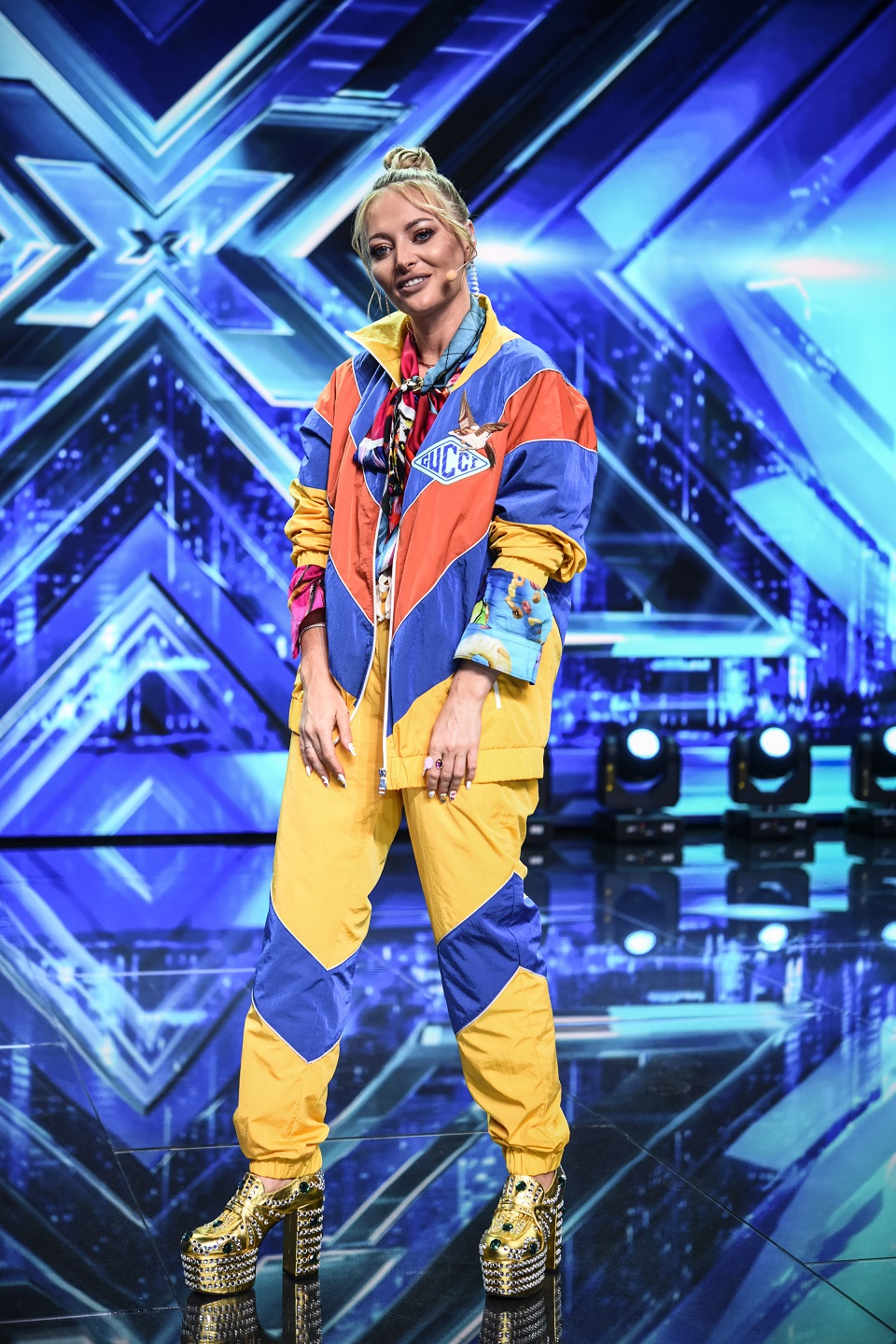 Delia, surprinsă de un italian pe scena X Factor. "Tu sigur ai fost în cabina mea înainte" | FOTO