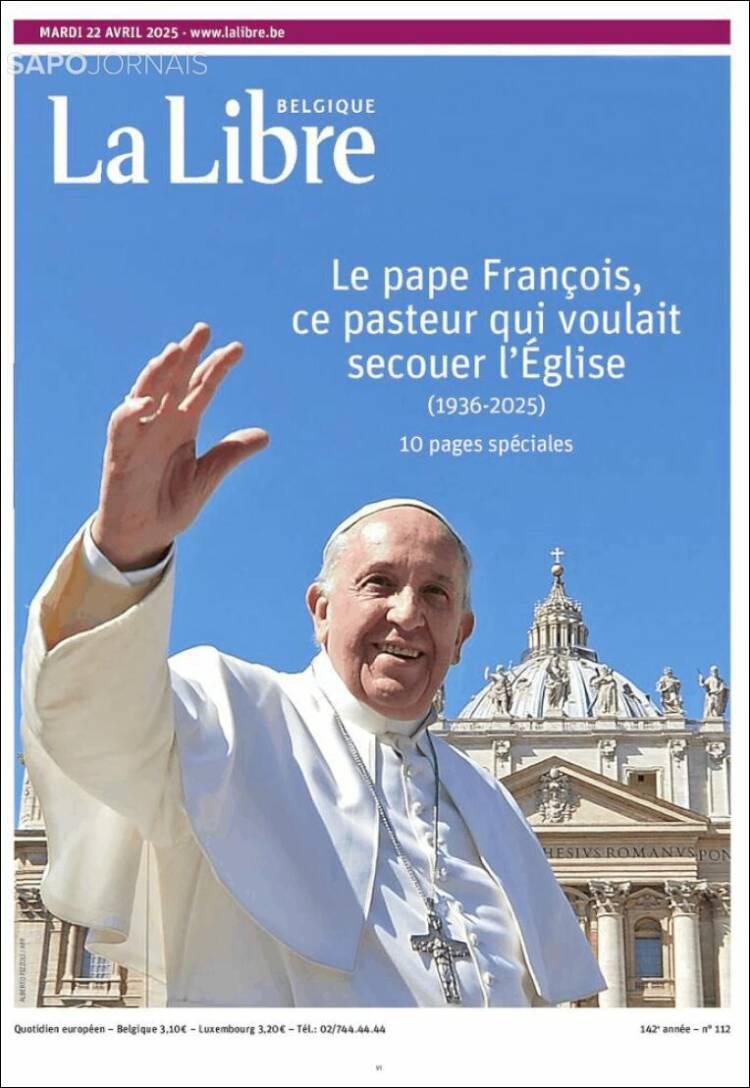 Titluri uriașe și imagini emoționante: cum au anunțat marile ziare ale lumii moartea Papei Francisc