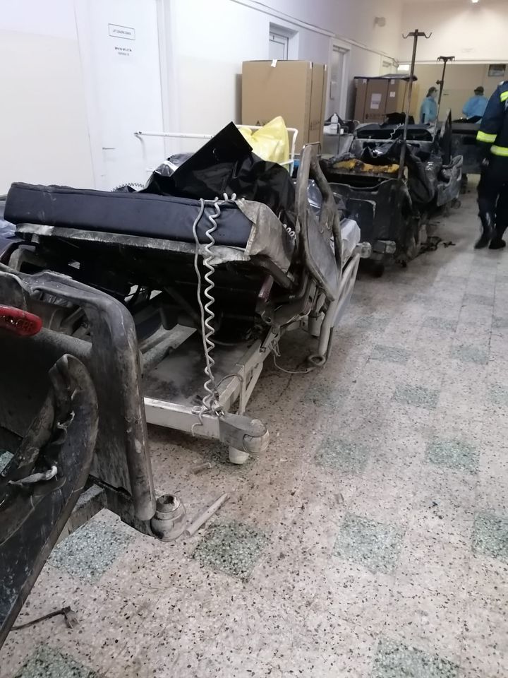 Imagini cu impact emoțional. Cum arată salonul ATI de la Spitalul din Piatra Neamț, în urma incendiului devastator