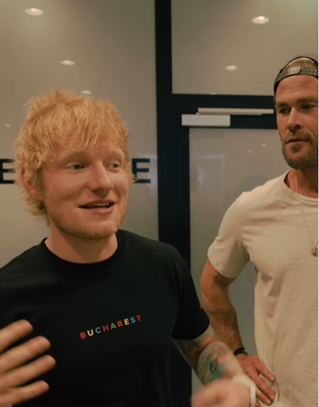 Ed Sheeran și Chris Hemsworth, la restaurantul unui concurent de la „MasterChef”, după concertul de la Arena Națională: „A fost superb”