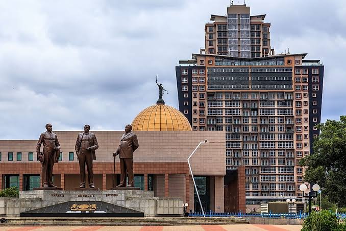 Headquarters of Debswana Diamond Company Ltd in Gaborone, Botswana. (World Atlas)