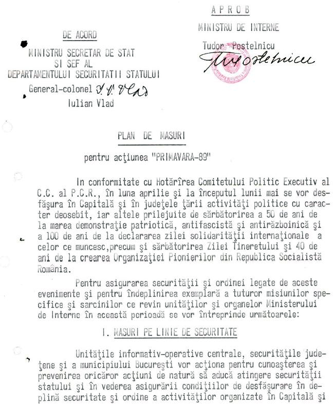 Operațiunea „Primăvara-89” în România. Cum a supravegheat Securitatea comunistă ziua de 1 mai 1989