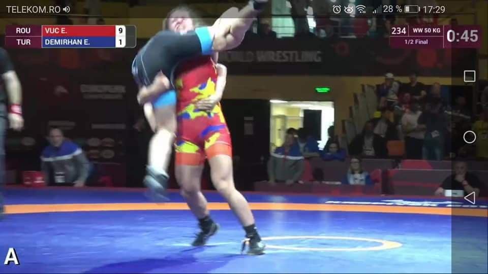 Campionatele Europene de lupte Rusia 2018. Alina Vuc a pierdut finala categoriei 50 kg, dar rămâne cu argintul