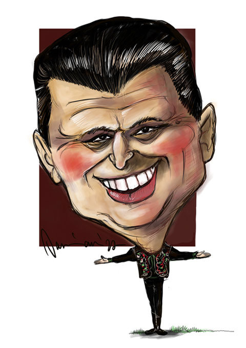 Marius Damian, coprezentatorul America Express, expune peste 200 de caricaturi. „M-au atras mereu chipurile și expresiile oamenilor”