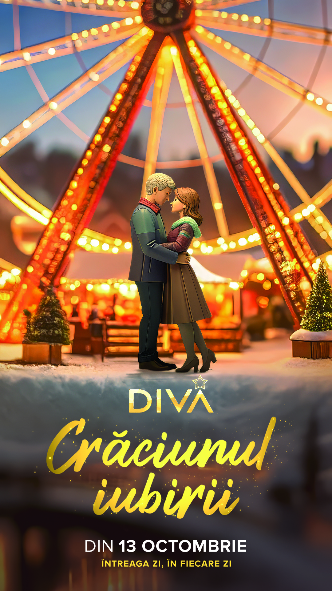 Când începe la DIVA maratonul filmelor de Crăciun 2025, difuzate nonstop în fiecare zi. Vor fi 45 de premiere festive