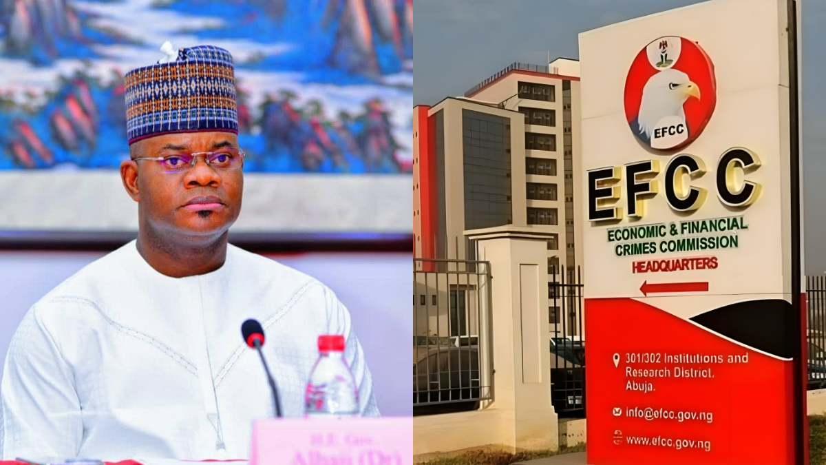 Yahaya Bello and EFCC [Facebook]