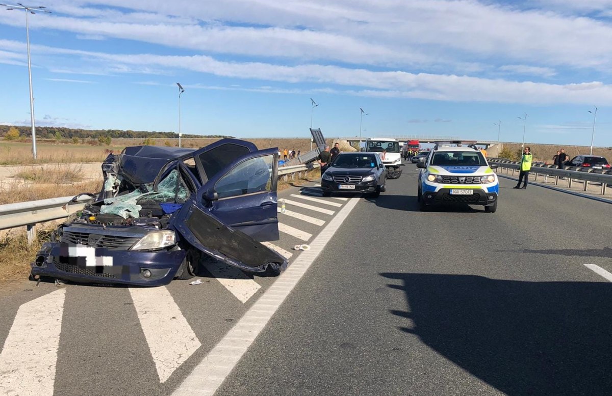 Accident grav pe autostrada Bucureşti – Ploieşti. Două persoane sunt în comă, iar un copil a fost rănit