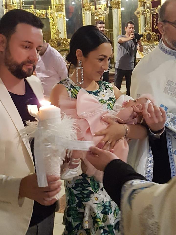 Andra a fost nașă de botez. A creștinat-o pe nepoata lui Cristian Popescu Piedone | FOTO