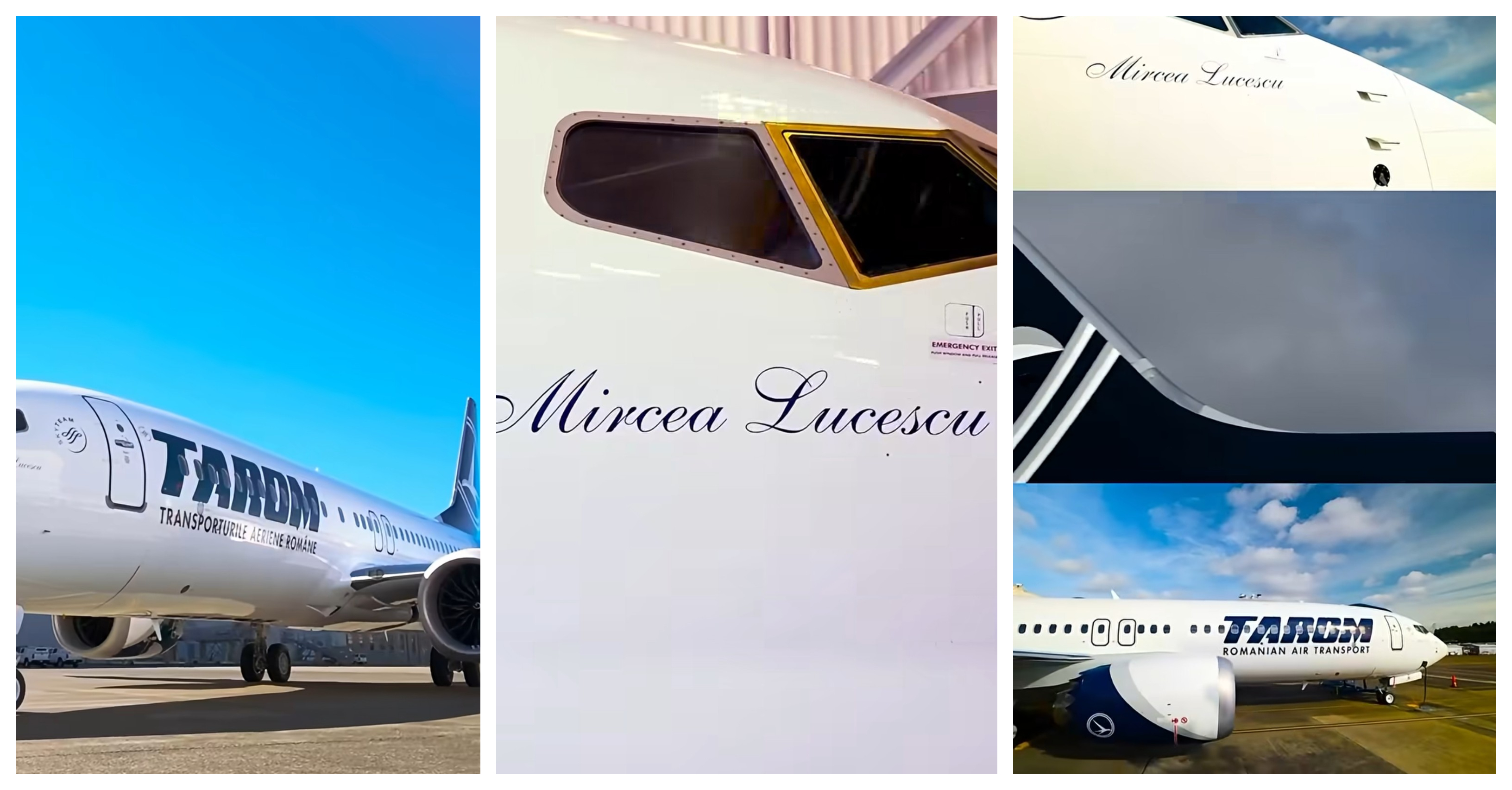 Primul avion nou TAROM din ultimii 20 de ani: Boeingul 737 MAX „Mircea Lucescu” începe cursele luni