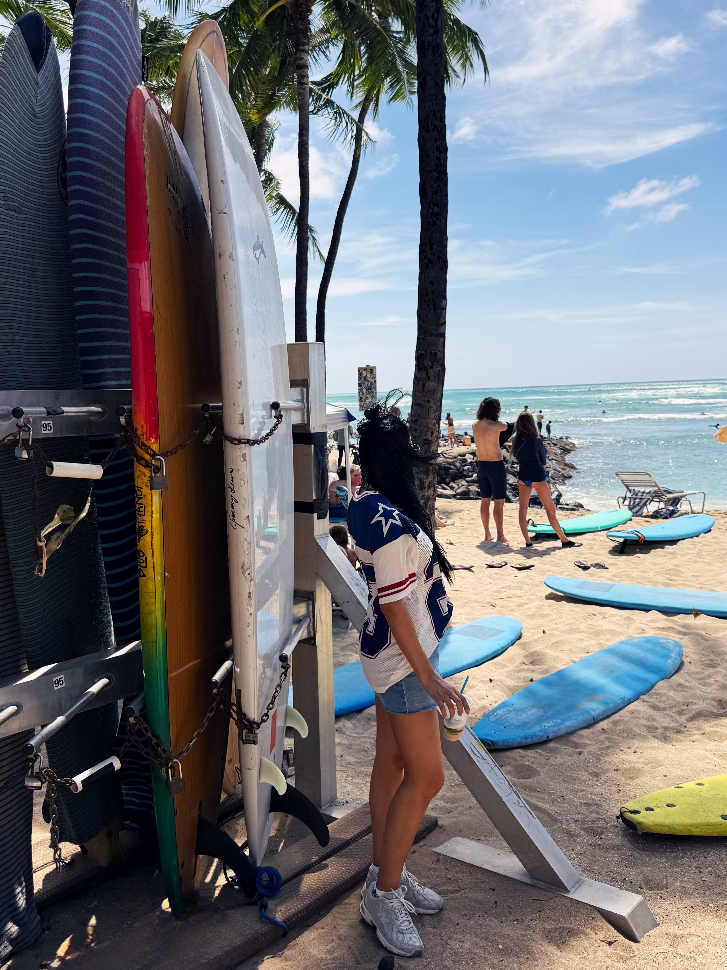 Corina Caragea în Hawaii (Honolulu - Waikiki)
