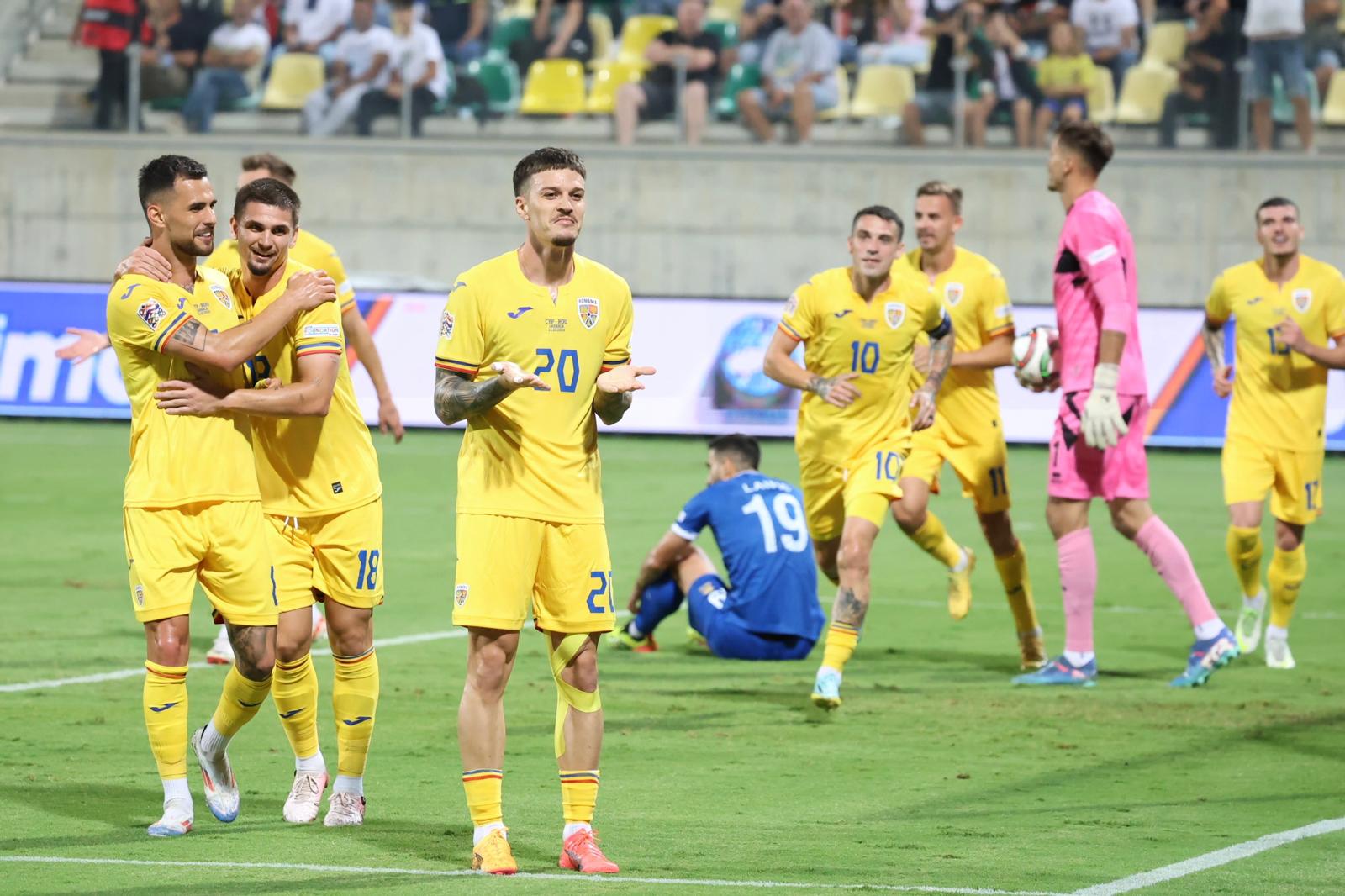 România a câștigat în Cipru cu 3-0 și este lider în Liga Națiunilor cu punctaj maxim