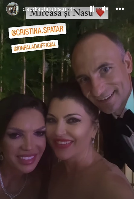 Cristina Spătar s-a căsătorit religios cu Vicențiu Mocanu. Cum a arătat cântăreața în rochia de mireasă de 10 kilograme