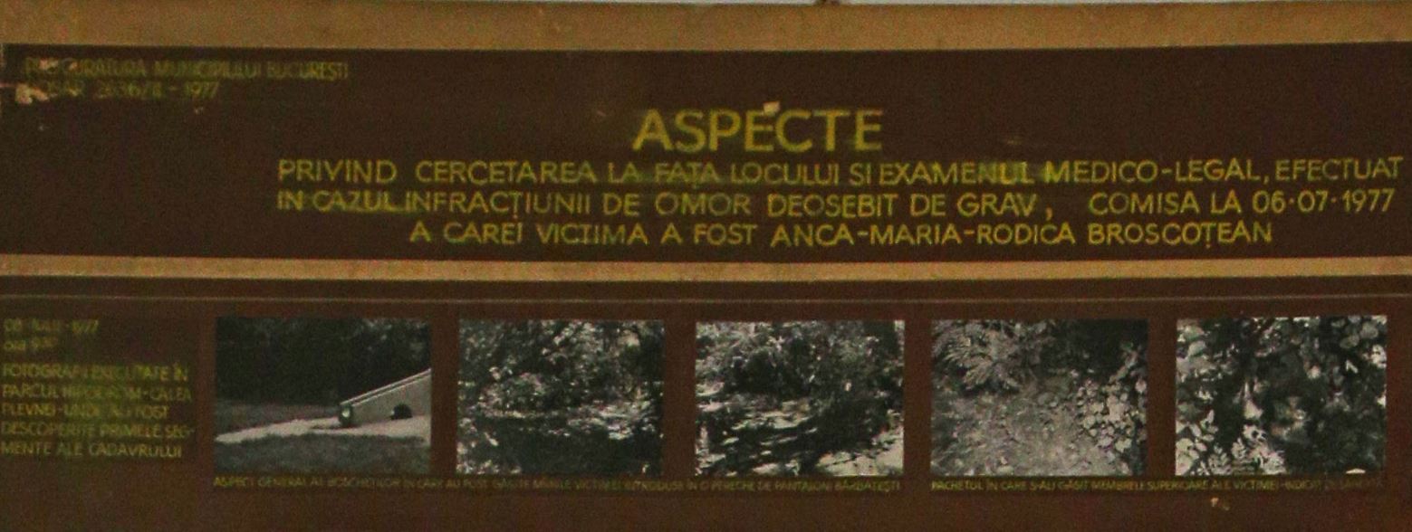 FOTO/ Imagini inedite din ancheta cazului „Anca”, tânăra de la ASE ucisă în 1977