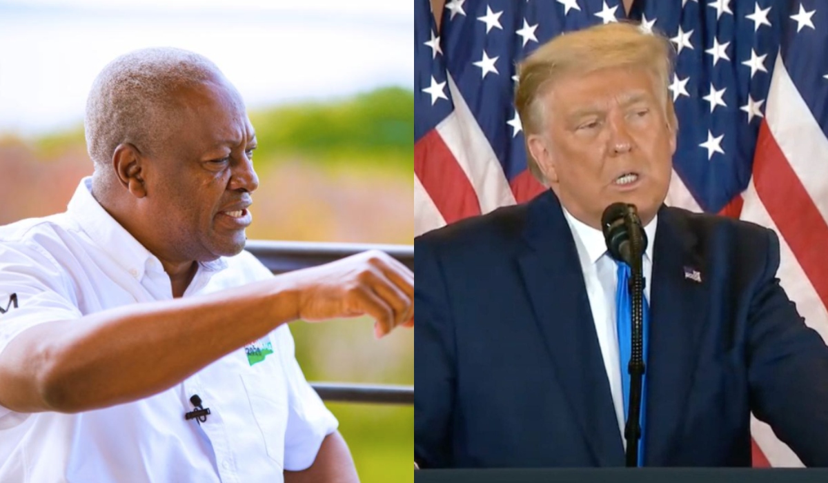 John Dramani Mahama and Donald Trump